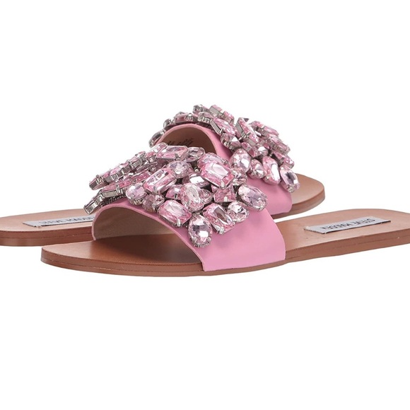 Rhinestone Sandals Brionna Embellished Slide Sandal Brionna